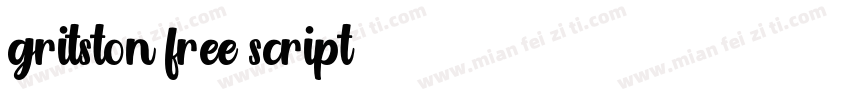 gritston free script字体转换